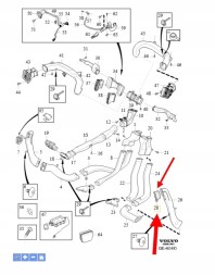 Volvo OE РЕШІТКА ВЕНТИЛЯЦІЇ ПРАВА СТІЙКИ B VOLVO S90 V90 XC60 2018- OEM/OE 31469801