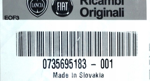 Fiat OE Лічильник приладової панелі FIAT 500 MCA MY2015 15-22 ОРИГІНАЛ 735695183