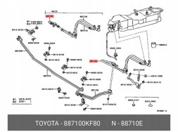Китай ACN88710-0KF80 Шнур кондиціонування повітря TOYOTA HILUX VIII 2.4D/2.8D 05.15- 88710-0KF80-A
