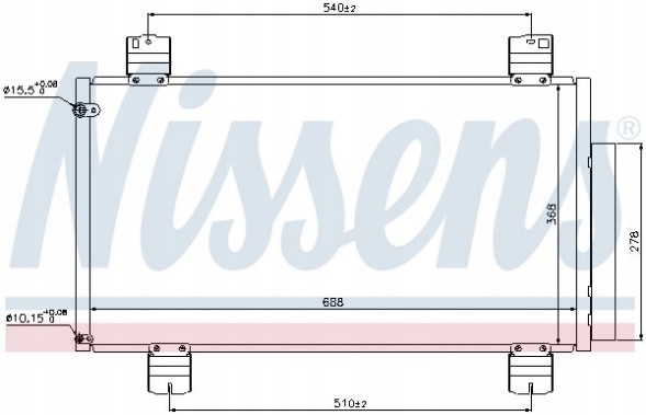 Nissens 940113 Охолоджувач кондиціонера - nissens 940113