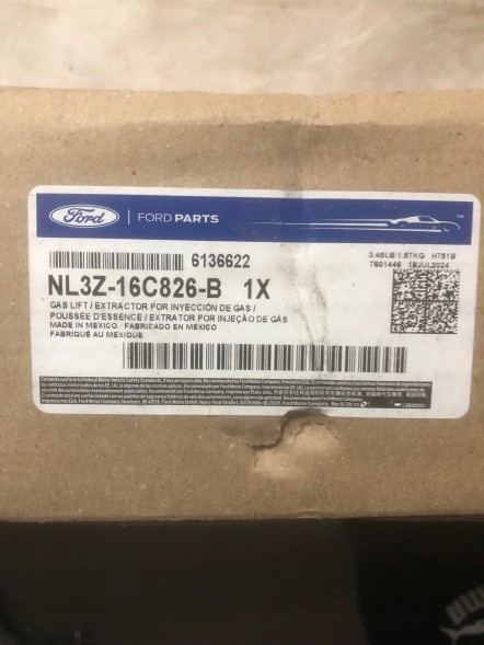 Ford OE NL34-16C826-AB NL3416C826AB NL34 16C826 AB Б/у привод капота Ford F150 2022- NL34-16C826-AB Оригінал