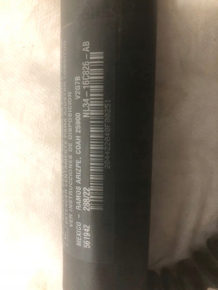 Ford OE NL34-16C826-AB NL3416C826AB NL34 16C826 AB Б/у привод капота Ford F150 2022- NL34-16C826-AB Оригінал