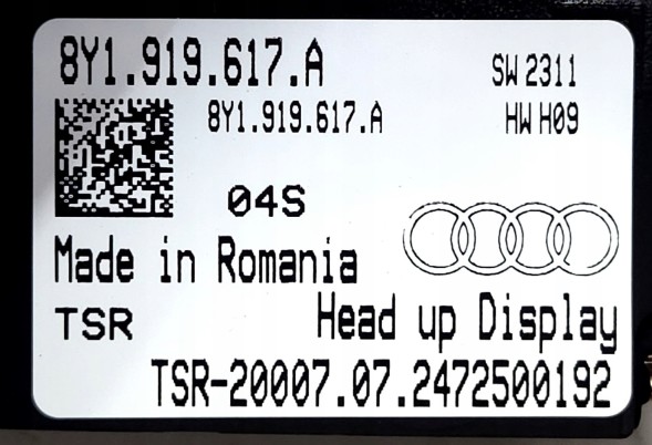 Audi OE 8Y1919617A A3 8Y Проекційний HUD для Audi A3 RS3 8Y 8Y1919617A