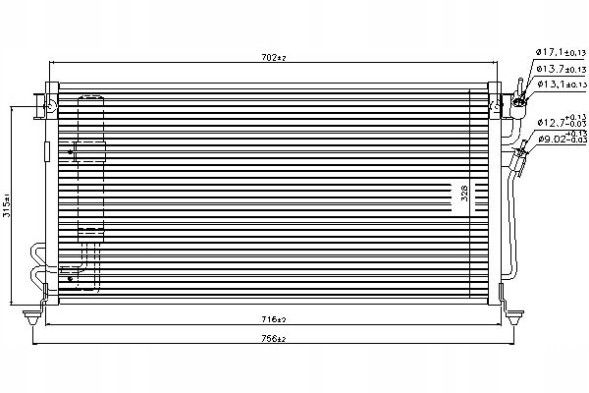 Nissens NIS94748(iMOTO) Конденсатор кондиціонера mitsubishi lancer vi lance + набір водія #37