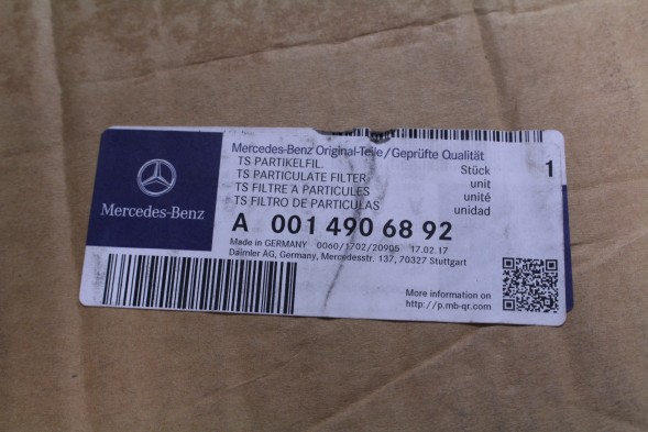 Mercedes-Benz OE ФІЛЬТР ТВЕРДИХ ЧАСТОК MERCEDES A0014906892