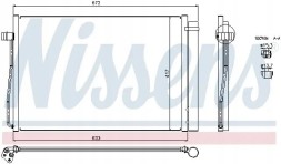 Nissens 94679 Очисник радіатора кондиціонера 94679 nissens