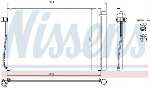 Nissens 94679 Очисник радіатора кондиціонера 94679 nissens