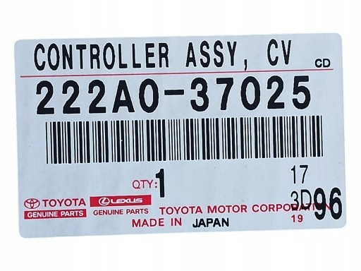 Toyota OE WB/NOWY ORYGINAŁ TOYOTA MODUŁ VALVEMATIC Блок керування двигуном Toyota OE модуль Valvematic
