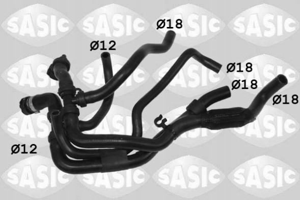 Sasic 3404200 Шнур еластичний радіатора sasic 3404200