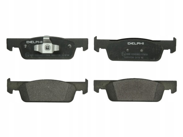 Delphi LP2479 + BG4570C RENAULT CLIO IV Колодки передні delphi RENAULT CLIO IV 4 258мм