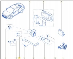 Renault OE 7701475367 RENAULT MEGANE III КАБРІОЛЕТ CC КАБРІОЛЕТ ПРОКЛАДКИ САНТЕХНІКА ДАХУ