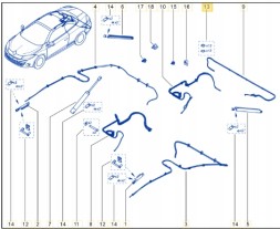 Renault OE 7701475367 RENAULT MEGANE III КАБРІОЛЕТ CC КАБРІОЛЕТ ПРОКЛАДКИ САНТЕХНІКА ДАХУ