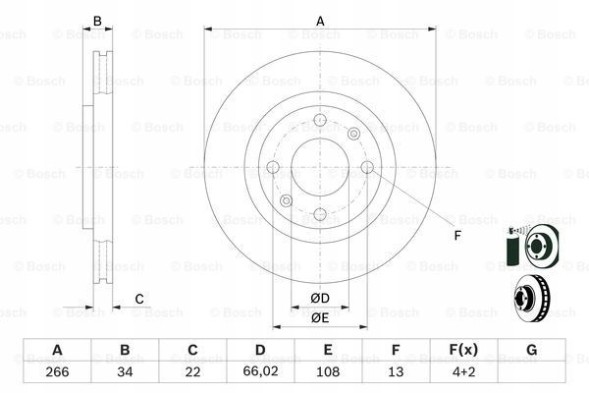 Китай 0 986 494 623 + 0 986 478 618 CITROEN BERLINGO I (MF) Гальмівні колодки передні Bosch CITROEN BERLINGO I 1 266