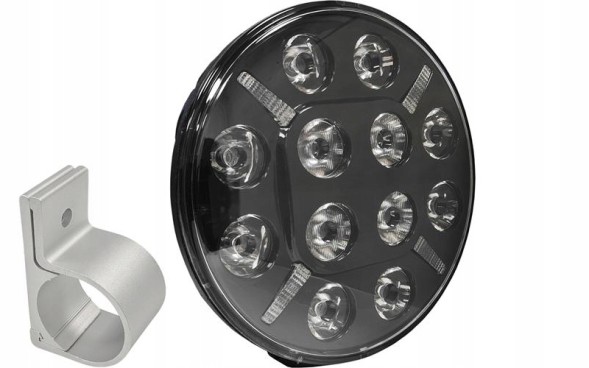 Lamiro 25-557SET ГАЛОГЕН ПОВНИЙ LED 12/24V IP68/69K 12000Lm 218мм + КРІПЛЕННЯ