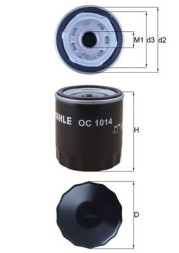 OC1014 MAHLE ORIGINAL Фільтр оливи