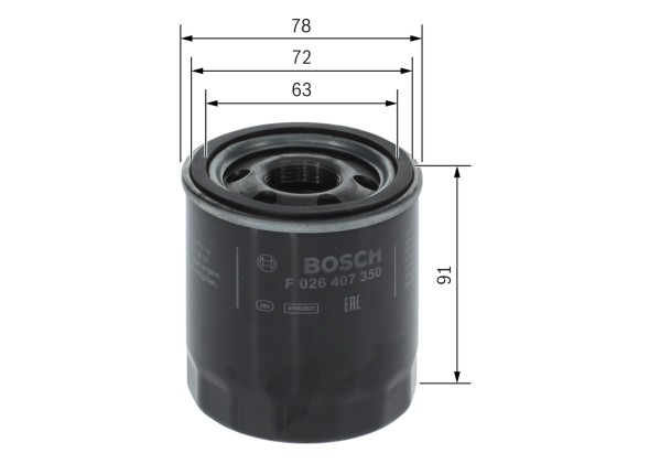 F026407350 BOSCH Фільтр оливи