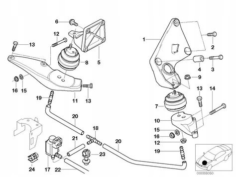 BMW OE 22116750069 Підшипник двигуна