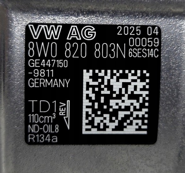 Audi OE 8W0820803N Audi Компресор кондиціонера Audi VW Skoda 8W0820803N
