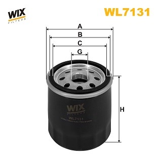 WL7131 WIX FILTERS Фільтр оливи