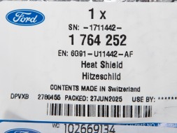 Ford OE 6G91-U11442-AF Тепловий кожух вихлопної системи mondeo 07-14 oe