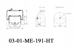 HT 03-01-ME-191-HT ПОДУШКА 4391 NP01 MERCEDES ACTROS LOW LINER
