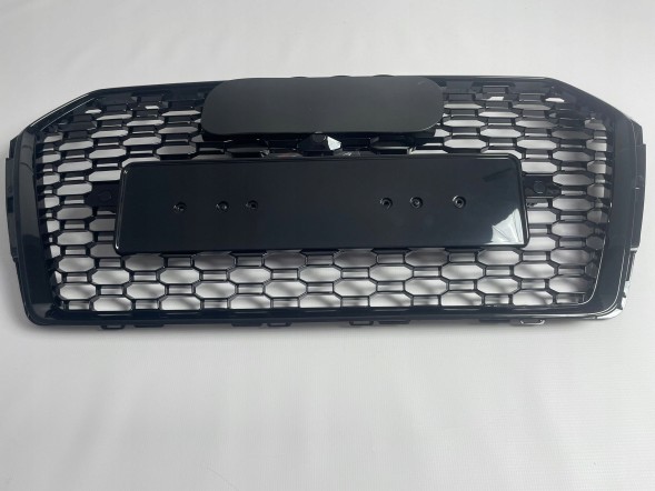 Китай AUDI A5 8T LIFT GRILL ATRAPA CHŁODNICY PLASTER MIODU 13-16 CZARNY POŁYSK Решітка радіатора Audi A5 8T рестайлінг чорний глянець