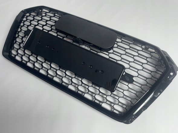 Китай AUDI A5 8T LIFT GRILL ATRAPA CHŁODNICY PLASTER MIODU 13-16 CZARNY POŁYSK Решітка радіатора Audi A5 8T рестайлінг чорний глянець