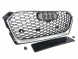 PA 8W6853651R PLASTER MIODU SILVER РЕШІТКА РАДІАТОРА (ГРИЛЬ) ПЕРЕДНЬОГО БАМПЕРА AUDI A5 8W6 2016-2020р. ДИЗАЙН RS5 СОТОВИЙ СРІБНИЙ
