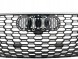 PA 8W6853651R PLASTER MIODU SILVER РЕШІТКА РАДІАТОРА (ГРИЛЬ) ПЕРЕДНЬОГО БАМПЕРА AUDI A5 8W6 2016-2020р. ДИЗАЙН RS5 СОТОВИЙ СРІБНИЙ