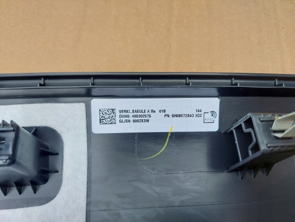 Volkswagen OE CZARNA BLACK 5H0867234Q XCC_GTECH VW GOLF VIII 8 ОБЛИЦЮВАННЯ СТІЙКИ А ПРАВЕ ЧОРНЕ BLACK 5H0867234Q XCC