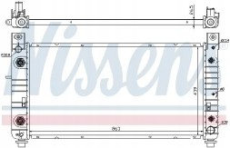 Nissens 69091 Радіатор охолодження 69091 nissens cadillac chevrolet