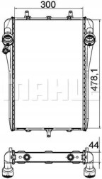Mahle CR 1397 000P Охолоджувач води cr 1397 000р mahle