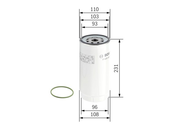 F026402038 BOSCH Фільтр паливний