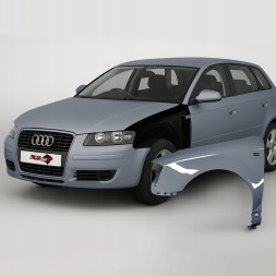282021662 Blu крило переднє ліве Audi A3 8P LX7Z сіре 03-08 оцинковане