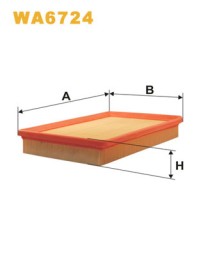 WA6724 WIX FILTERS Фільтр повітряний