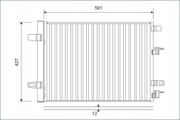 Valeo 812883 Конденсатор радіатора кондиціонування повітря з осушувачем