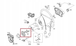 Mercedes-Benz OE A2034600149 MERCEDES C-CLASS W203 Стрічка airbag датчика кута повороту OE
