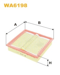 WA6198 WIX FILTERS Фільтр повітряний
