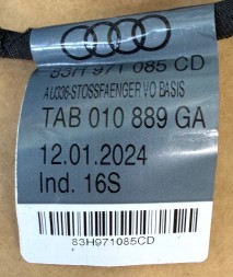 Audi OE 83H971085CD 83H971085 CD audi q3 f3 wiązka zderzaka przód 83h971085cd czujniki pdc instalacja przedniego zderzaka oem oe audi q3 КОМПЛЕКТ ПРОВОДКИ ПЕРЕДНЬОГО БАМПЕРА AUDI Q3 F3 83H971085CD + ДАТЧИКИ PDC OEM