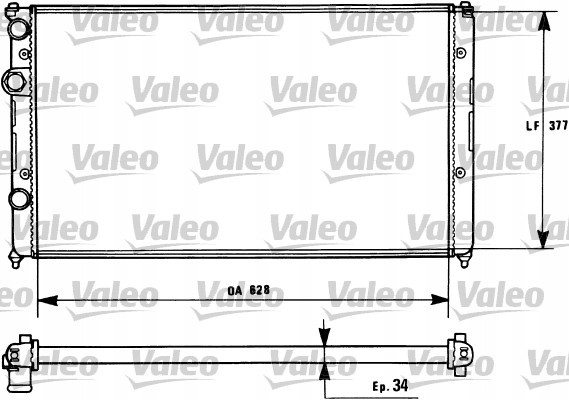 Valeo 731267 Радіатор, система охолодження двигуна valeo 731267
