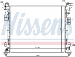 Nissens 61034 Радіатор, система охолодження двигуна nissens 61034