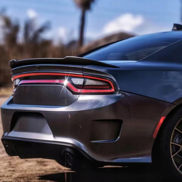 Китай Spoiler Lotka DODGE CHARGER Спойлер DODGE CHARGER 2011-2018 SRT HELLCAT Чорний Блиск Накладка Лоток