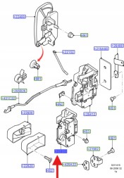 Ford OE ЗАМОК ДВЕРЕЙ ПЕРЕДНІЙ ЛІВИЙ FORD TRANSIT 2000-2014 OE 1945262 _ YC1A-V21813-CM