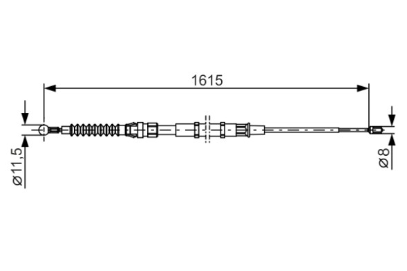 1987482328 BOSCH ТРОС ГАЛЬМIВНИЙ