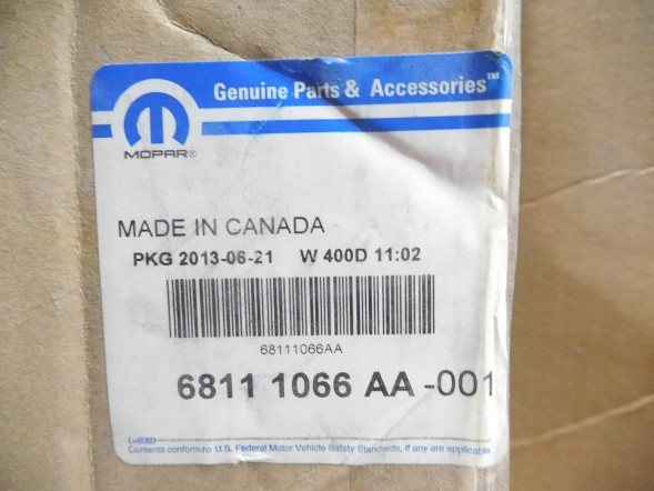 Dodge OE Підігрів спинки сидіння MOPAR Dodge Chrysler 68111066AA