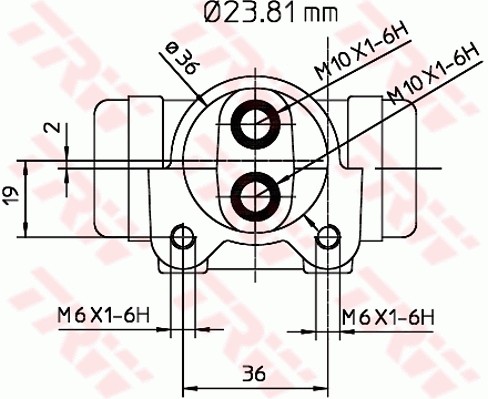 BWK223 TRW Циліндр гальмівної системи
