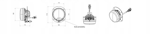 Китай 90900L-NC, OEI90900L-NC, GL-165, NCC/GL-165 Світлодіодна протитуманна фара NCC NOLDEN 90900L-NC