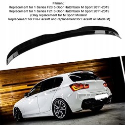 AD BRAKE B09BYYSXVG Задній спойлер для BMW 1 серії F20 2011-2020, чорний глянцевий, замінник