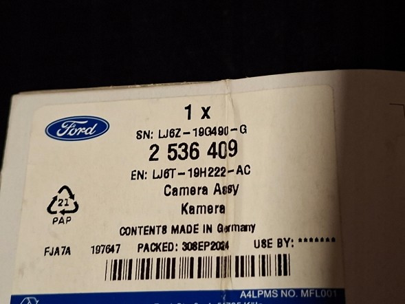 Ford OE kuga 3 kamera P. Ford Kuga MK3 передня камера LJ6T-19H222-AC