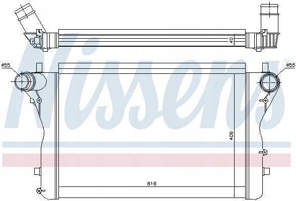 Nissens 96420 Інтеркулер nissens 96420